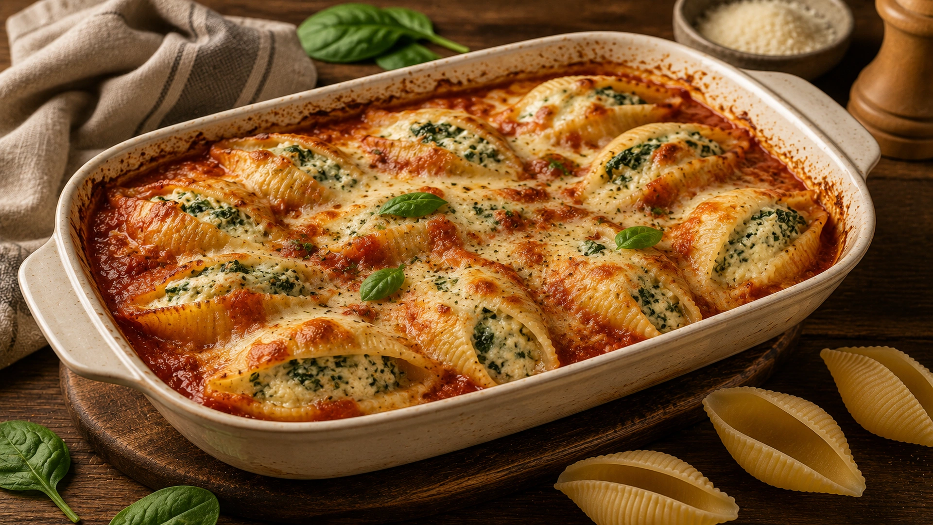 Použití těstovin Conchiglioni v kuchyni