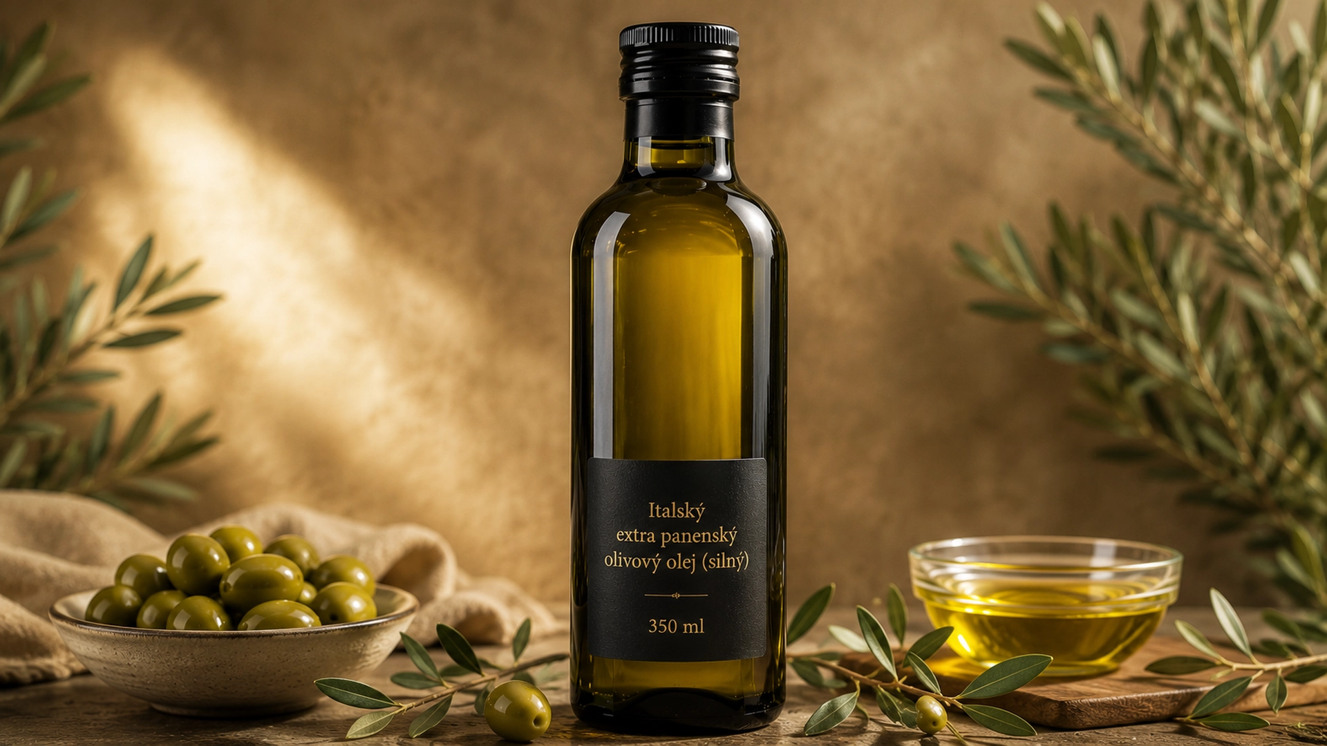 Italský extra panenský olivový olej