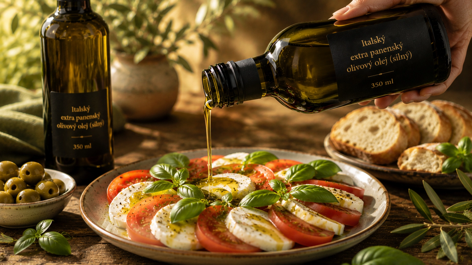 Použití italského extra panenského olivového oleje v kuchyni