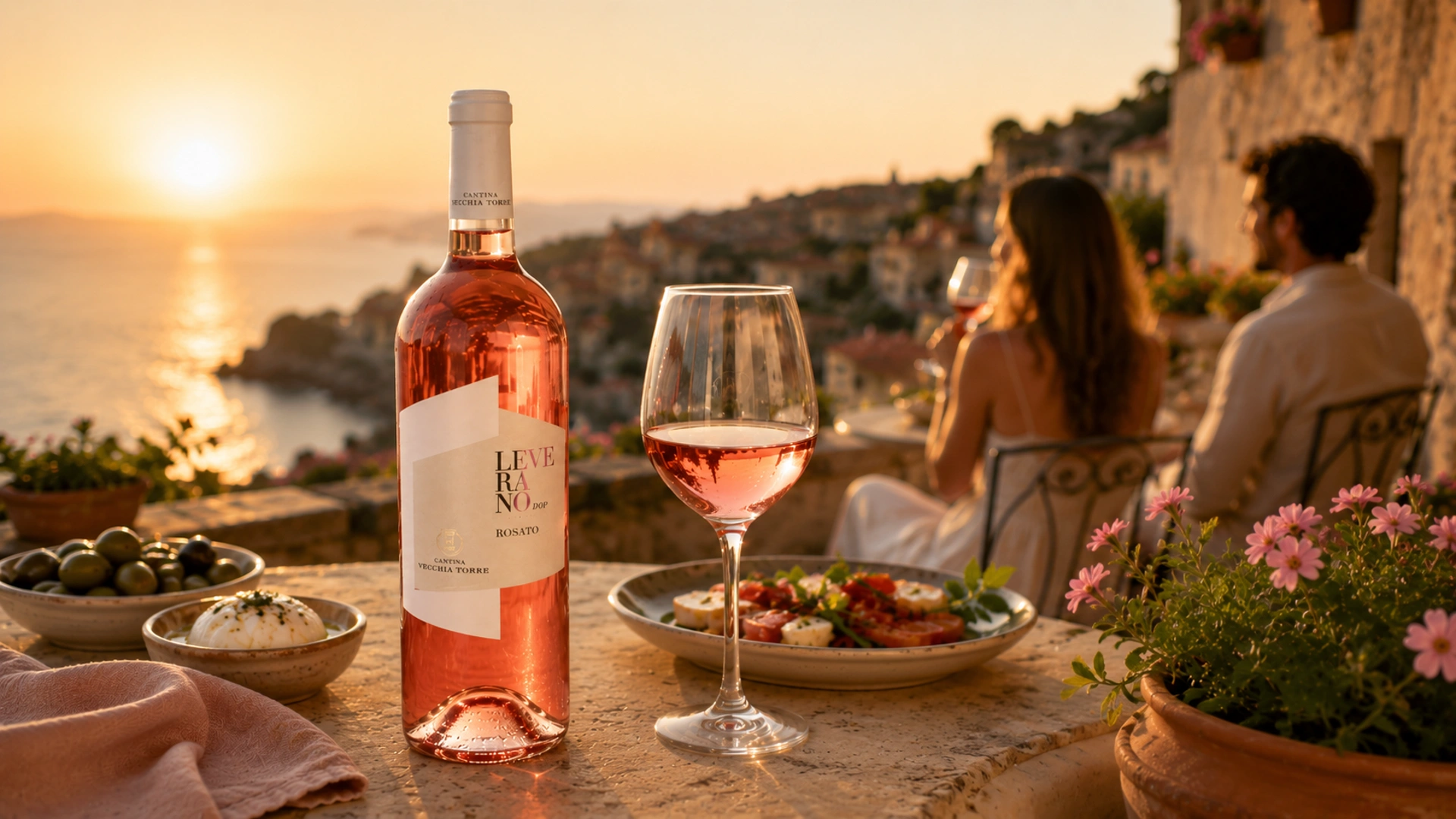Leverano Rosato jako součást italského stolování