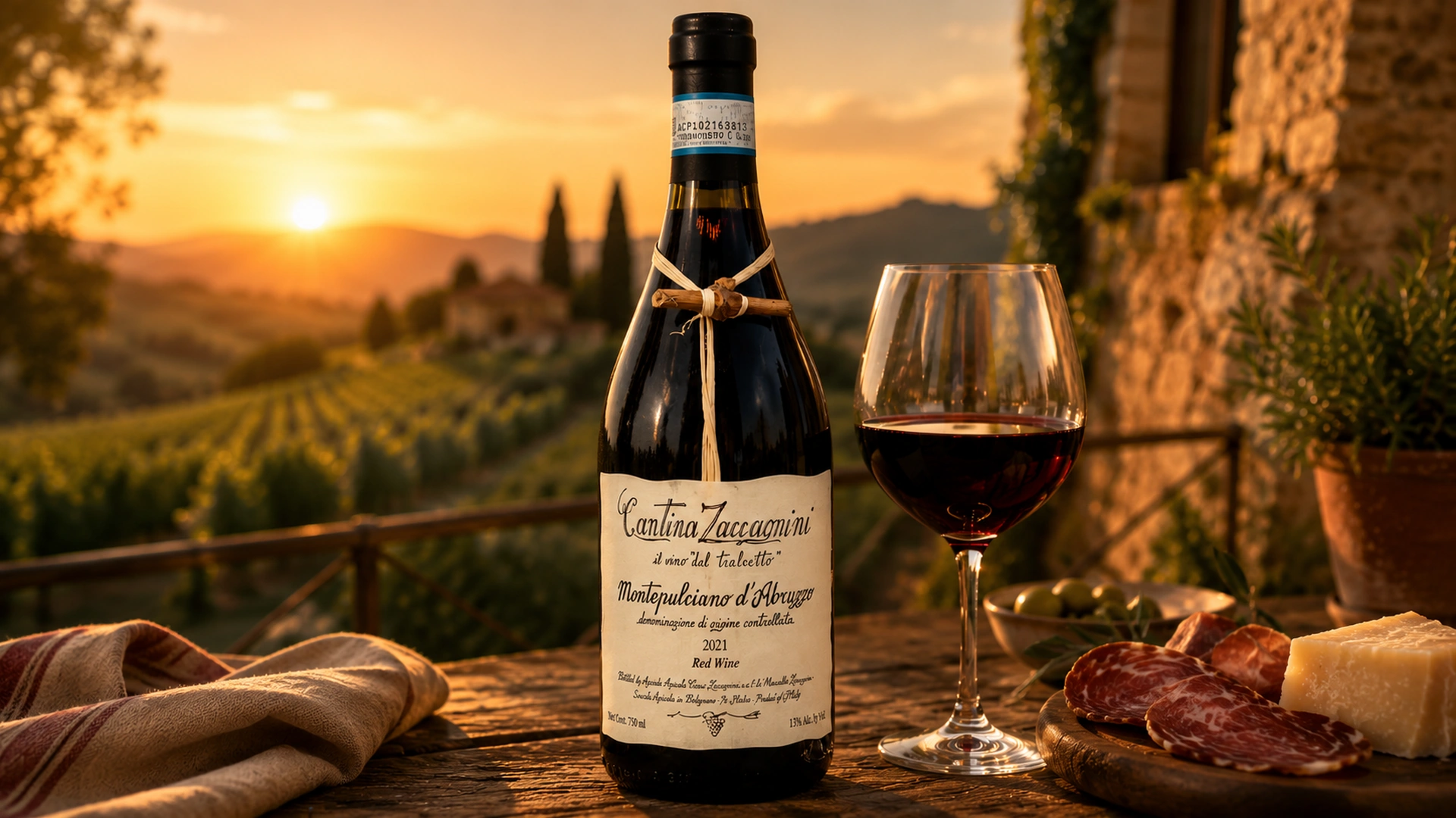 Láhev Montepulciano d’Abruzzo