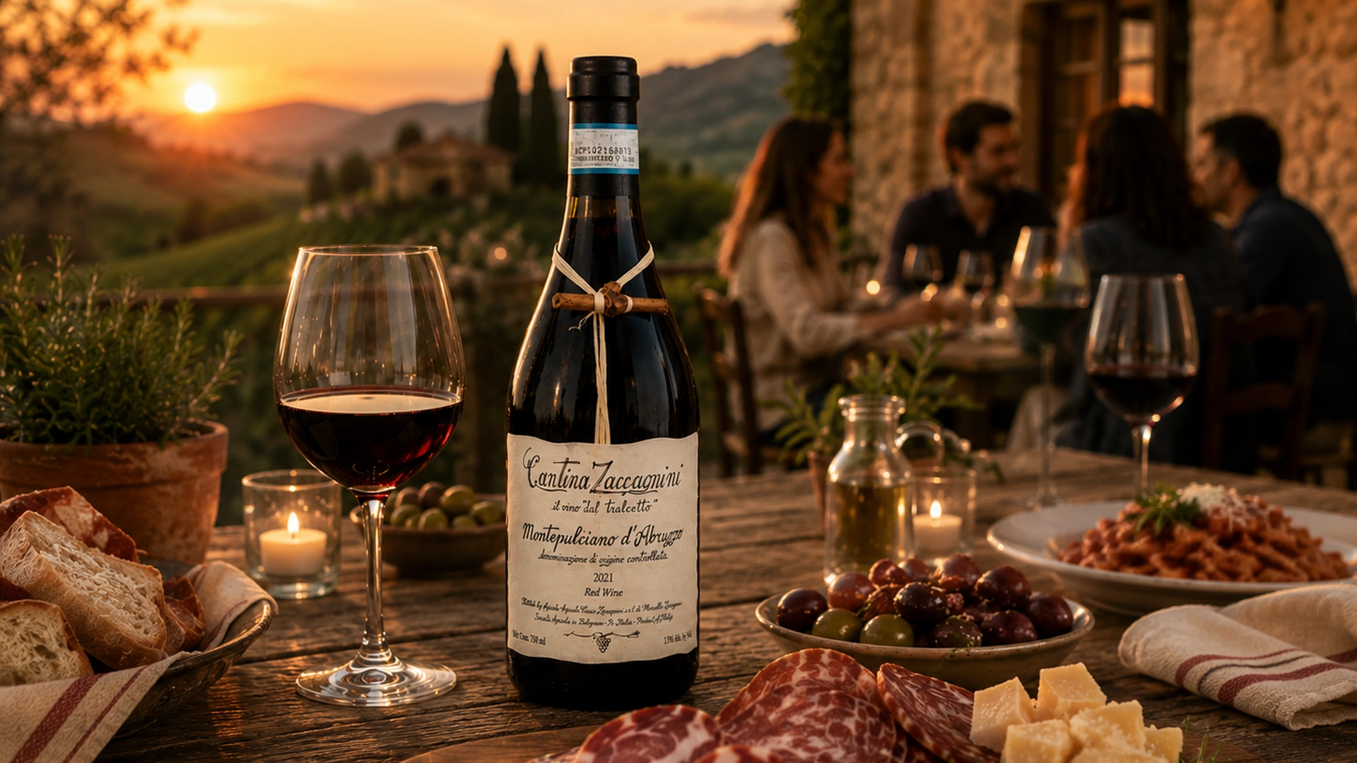 Montepulciano d’Abruzzo jako součást italského stolování