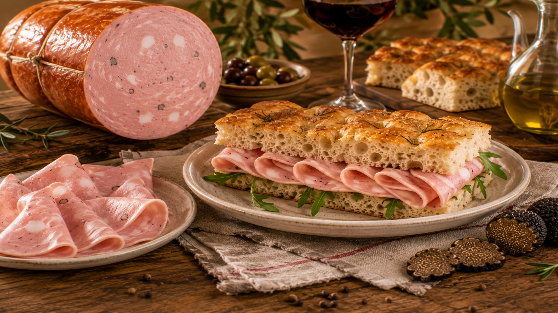 Použití Mortadella s lanýžem v kuchyni