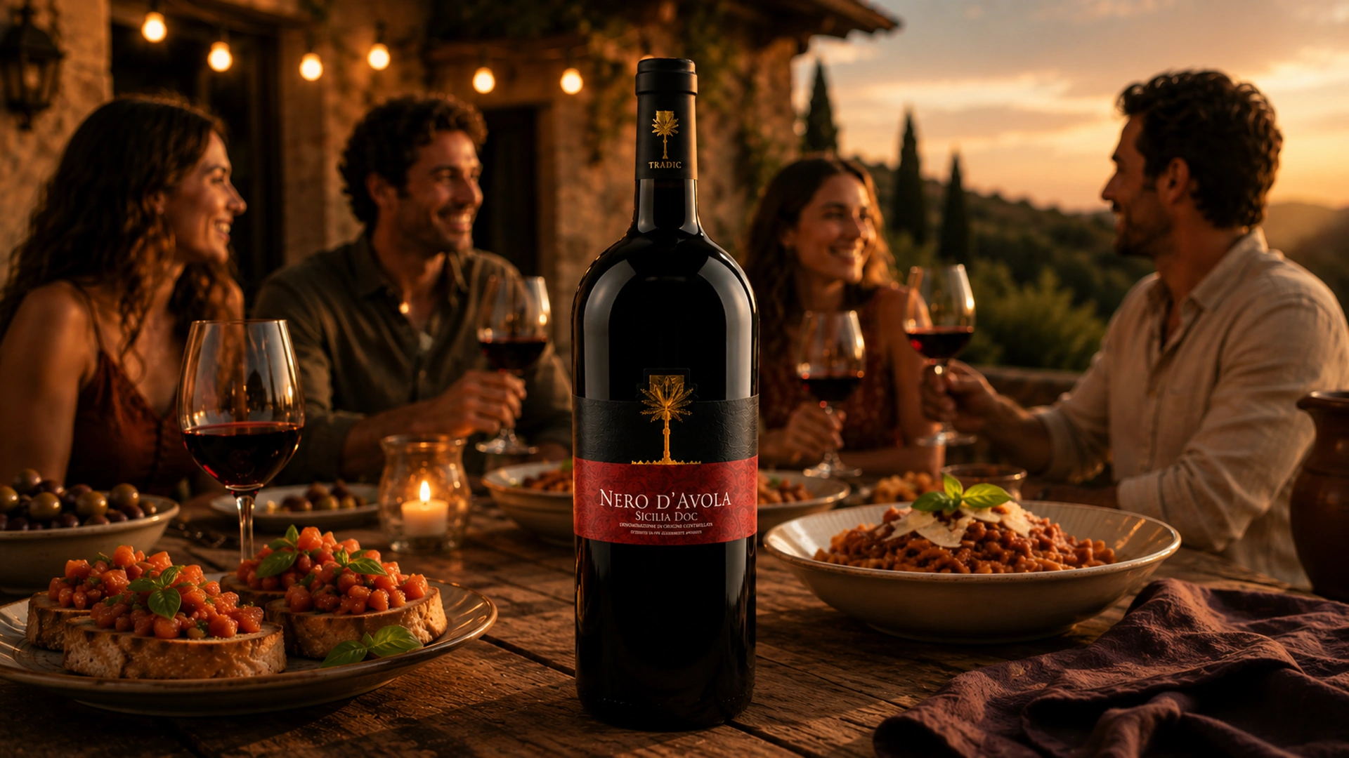 Nero d’Avola jako součást italského stolování