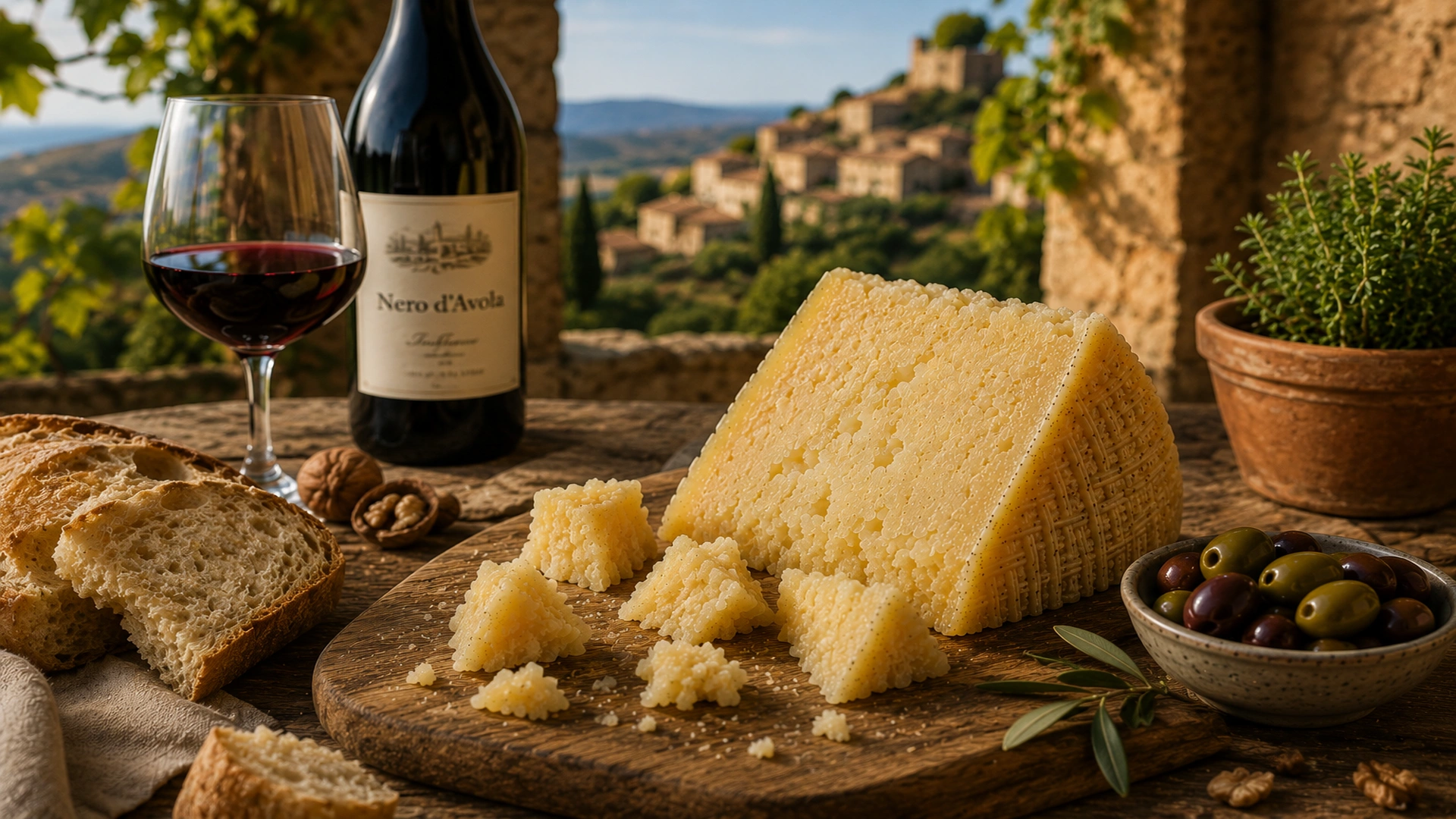 Pecorino Siciliano DOP jako součást italského stolování