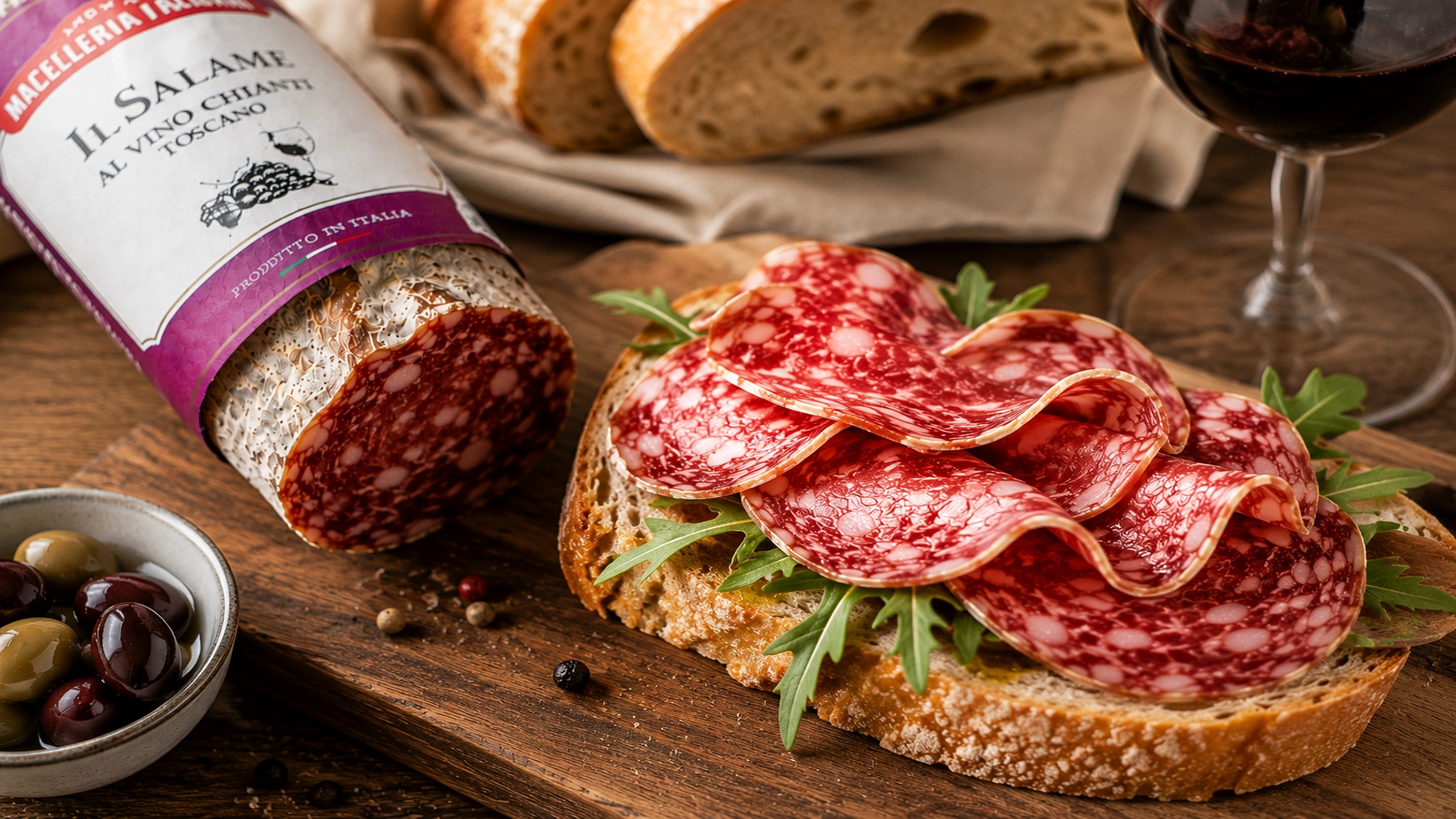 Použití Salame al vino Chianti v kuchyni