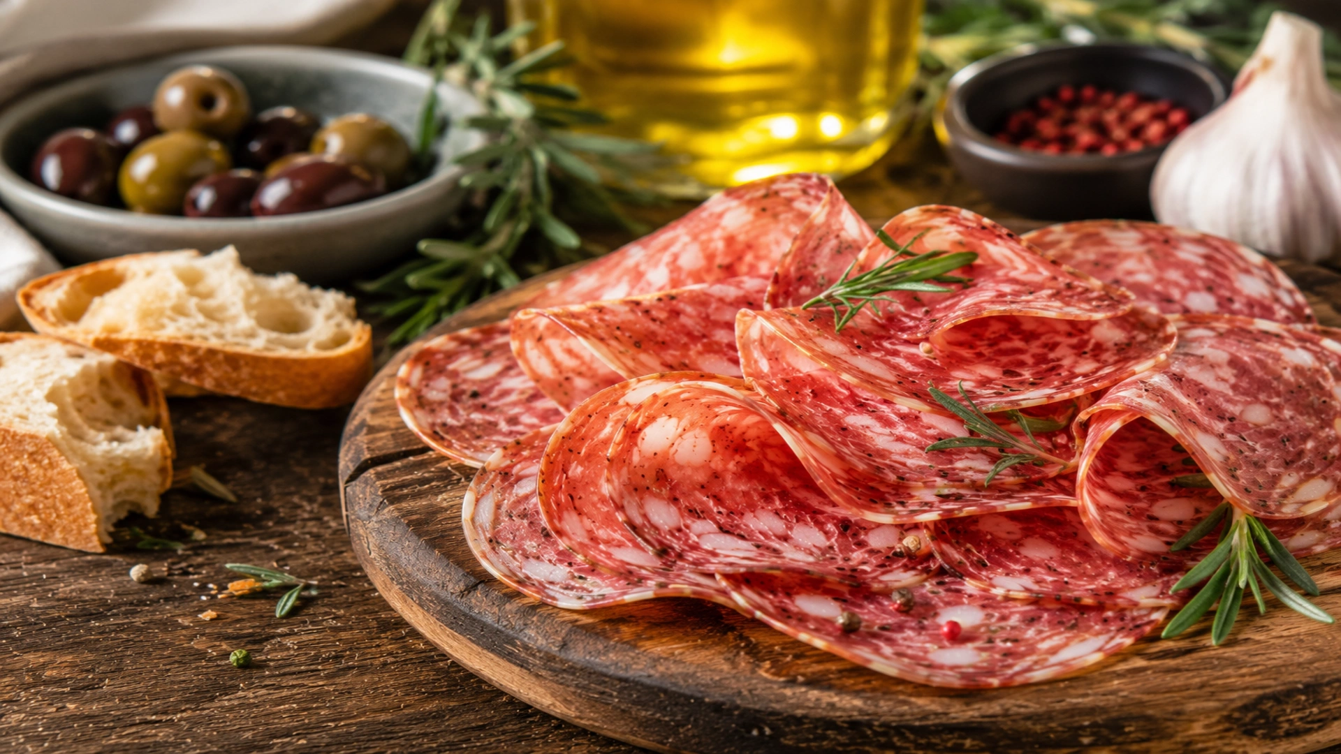 Salame Campagnolo jako součást italského stolování