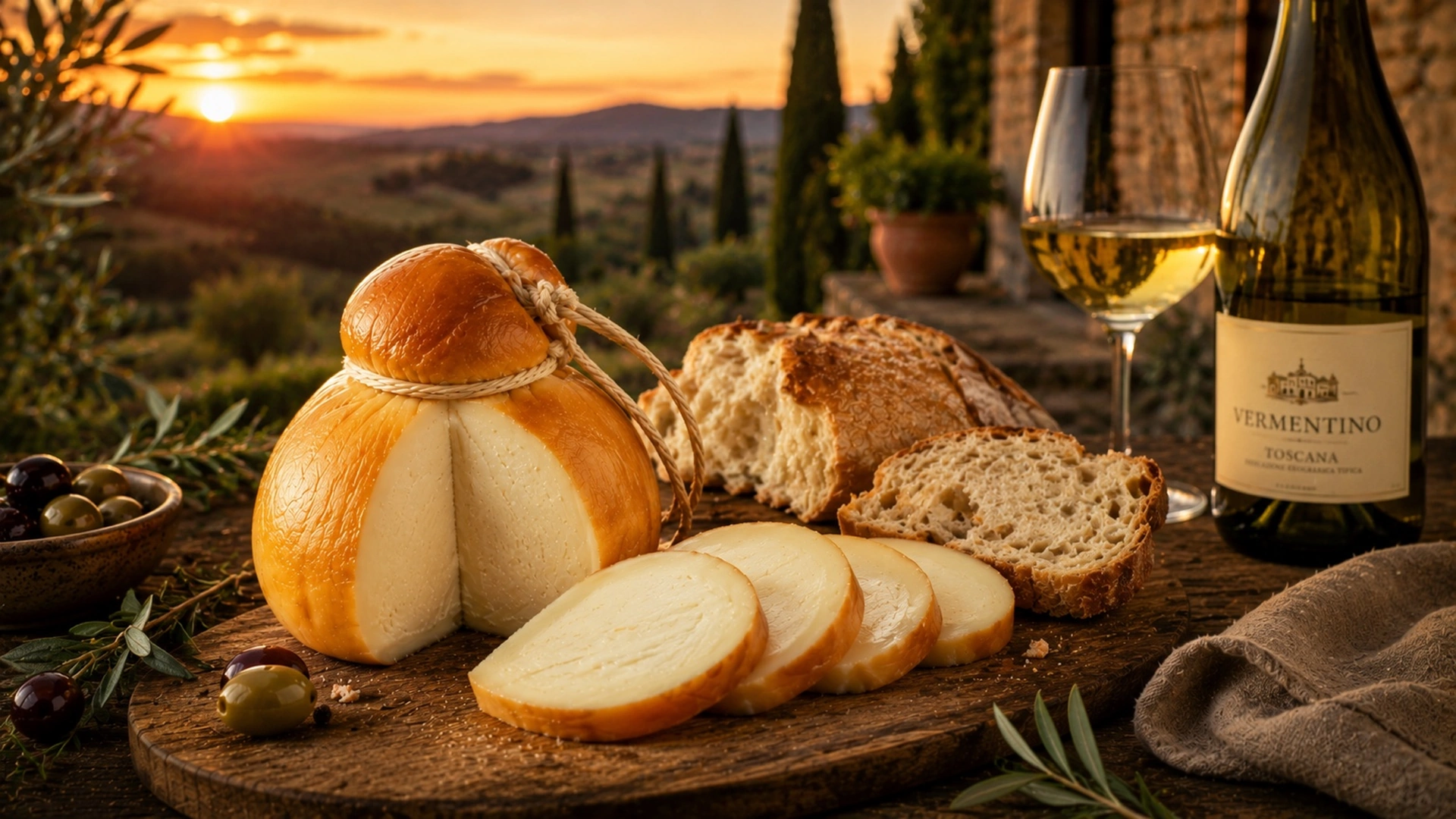 Scamorza affumicata jako součást italského stolování