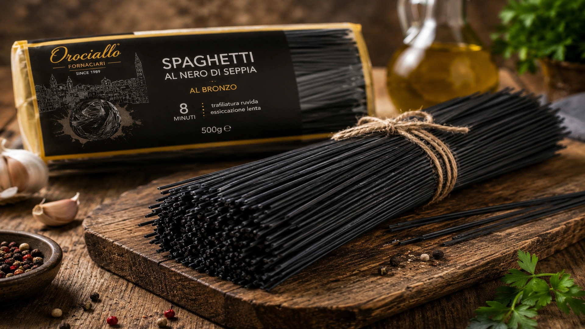 Spaghetti al nero di seppia