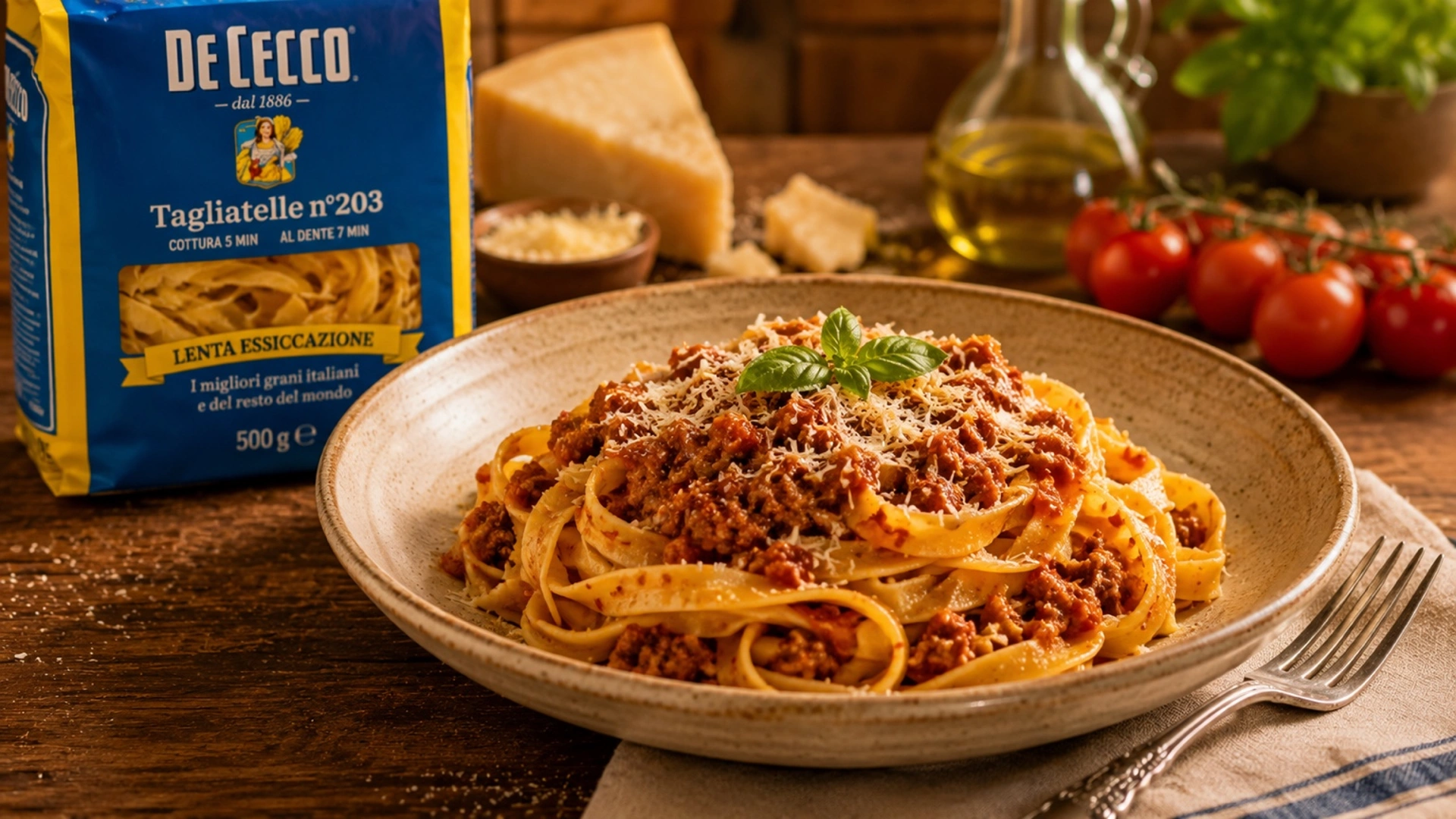 Použití těstovin Tagliatelle De Cecco v kuchyni